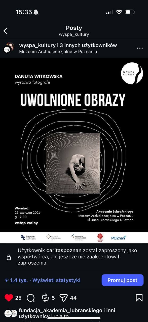Plakat wystawy Uwolnione obrazy